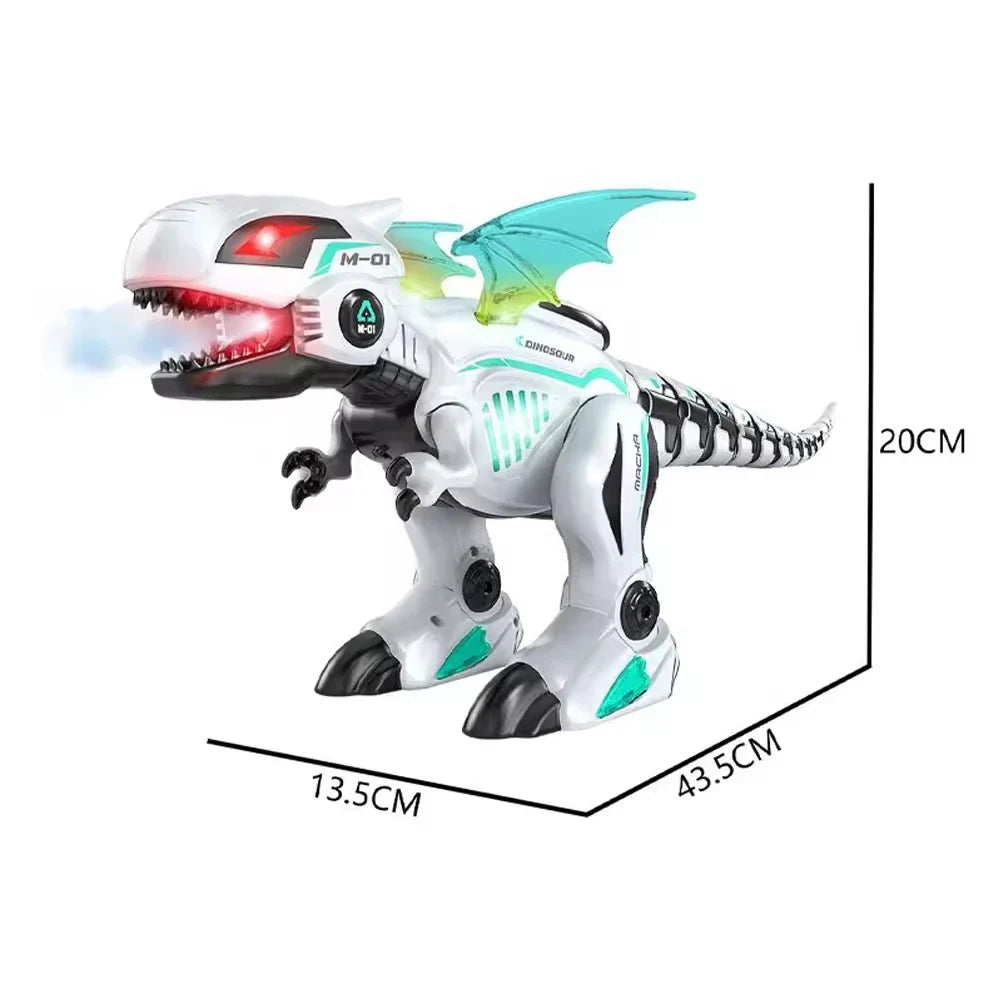 HKM-420755 Remote Control Spray Dinosaur with Lights and Music - Programmable Toy for Ages 5 and Up