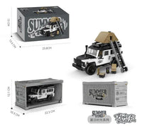 HKM-420819 Off-Road Camping SUV Building Block Set with 676 Pieces for Model Car Enthusiasts