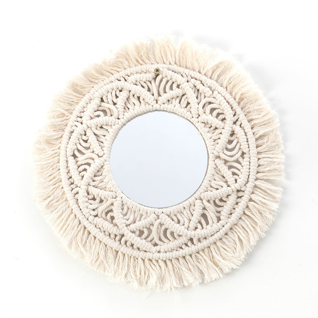 KTX-420883 European Style Circular Makeup Mirror Tapestry for Home Decoration - 35cm Diameter