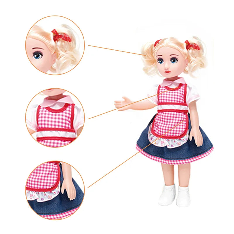 KTX-421011 Mini Plastic Refrigerator Play Set for Kids - Pretend Kitchen Toy for Ages 2 to 14