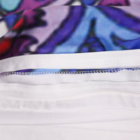 HKM-421011 Purple Red Quilt Cover Set with Pillow Shams - Multiple Sizes Available