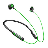 HKM-421075 Bluetooth Neck-Mounted Metal Gaming Headset with 10mm Drivers, Long Battery Life, and Low Latency