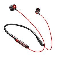 HKM-421075 Bluetooth Neck-Mounted Metal Gaming Headset with 10mm Drivers, Long Battery Life, and Low Latency