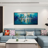 HKM-421267 Handmade Abstract Texture Oil Painting on Canvas - Large Wall Art for Living Room, Bedroom, and Office Decor