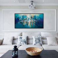 HKM-421267 Handmade Abstract Texture Oil Painting on Canvas - Large Wall Art for Living Room, Bedroom, and Office Decor