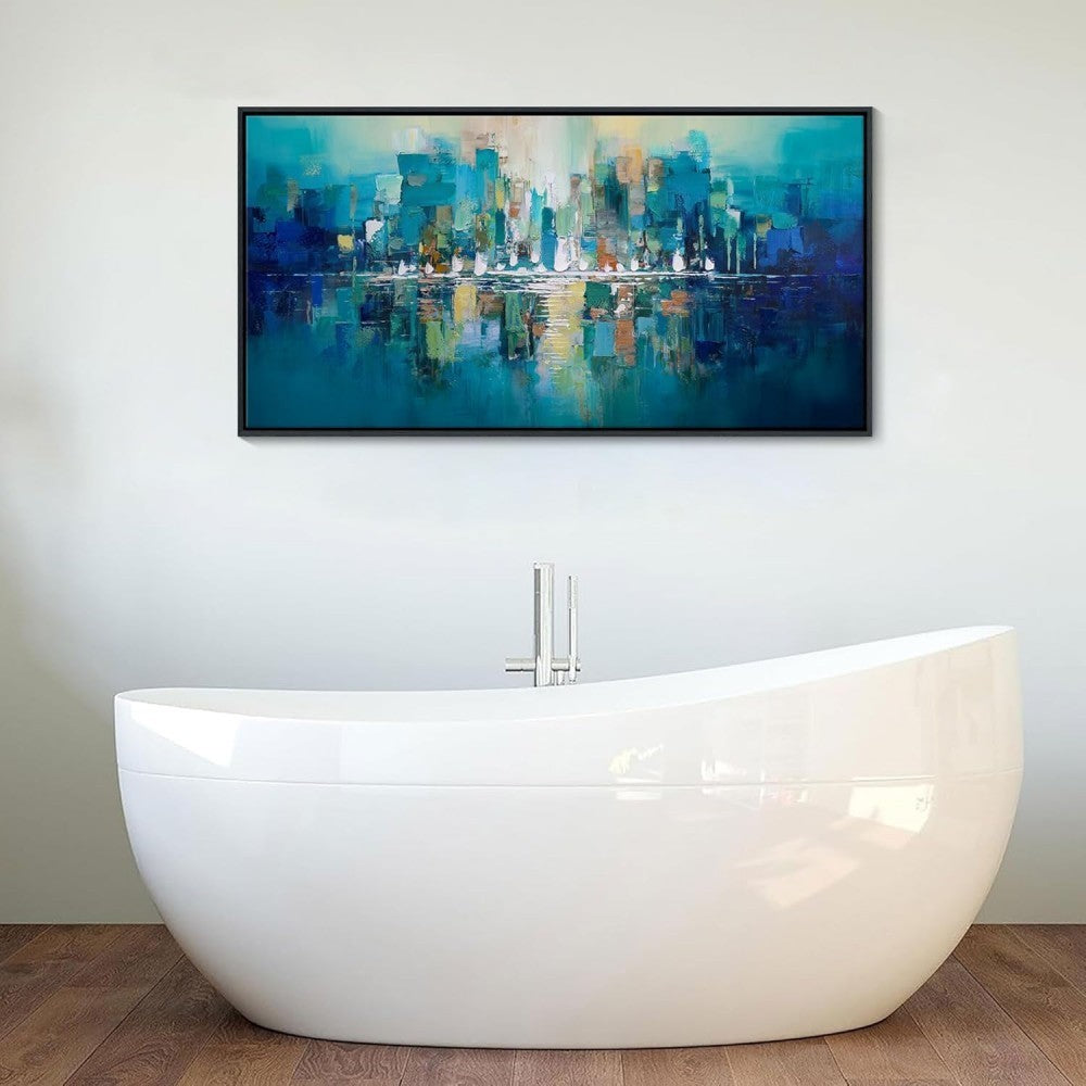 HKM-421267 Handmade Abstract Texture Oil Painting on Canvas - Large Wall Art for Living Room, Bedroom, and Office Decor