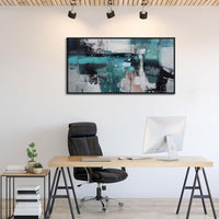 HKM-421267 Handmade Abstract Texture Oil Painting on Canvas - Large Wall Art for Living Room, Bedroom, and Office Decor