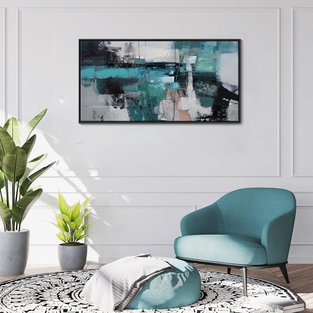 HKM-421267 Handmade Abstract Texture Oil Painting on Canvas - Large Wall Art for Living Room, Bedroom, and Office Decor