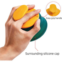HKM-421267 Pet Double-Sided Silicone Combing Brush for Effective Fur Care and Gentle Massage