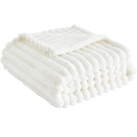 HKM-421331 Plush Soft Large Bedding Blanket in Modern Simple Style