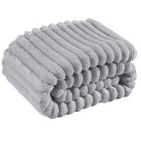 HKM-421331 Plush Soft Large Bedding Blanket in Modern Simple Style