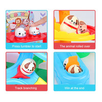 HKM-421587 Race Track Toy Set for Kids - Cartoon Animal Tumbler Slide Track, 42cm, Ages 2-4