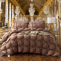 HKM-421651 Luxurious White Goose Down Winter Duvet in Pure Cotton, Elegant Colors Available