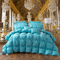 HKM-421651 Luxurious White Goose Down Winter Duvet in Pure Cotton, Elegant Colors Available
