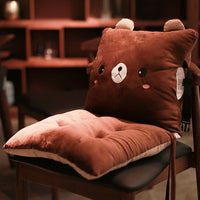 HKM-421715 Cartoon One-Piece Thick Cushion with Super Soft Short Plush & Hollow PP Cotton Filling - 43x86cm
