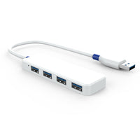 HKM-421715 Ultra-Thin 4-Port USB 3.0 Hub with LED Indicator for Windows and Mac Devices