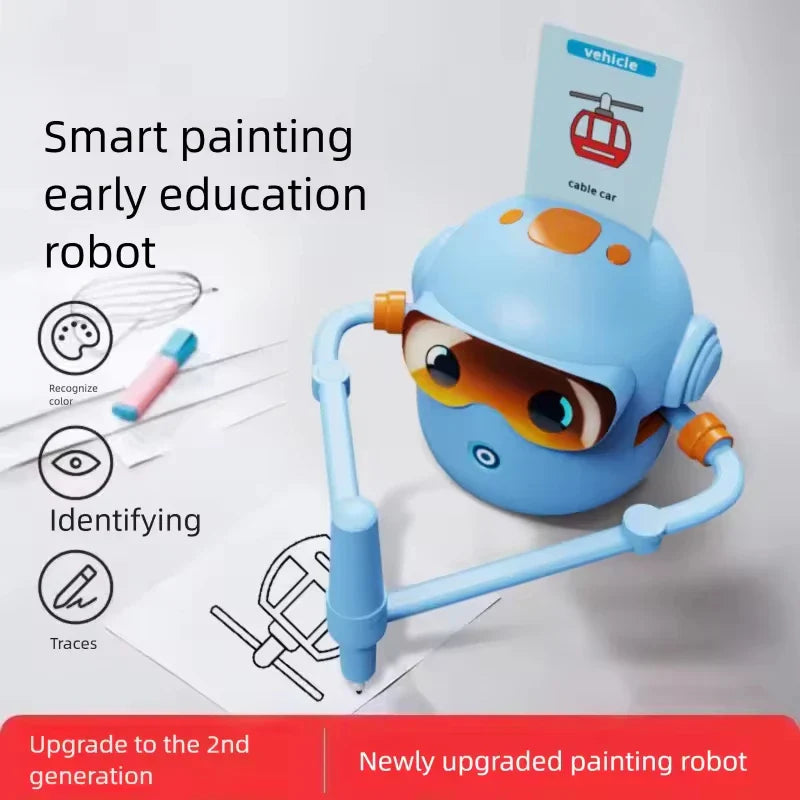 KTX-421907 Automatic Drawing Mini Robot for Interactive Learning - Educational Drawing Toy for Children
