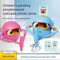 HKM-421907 Automatic Drawing Mini Robot for Interactive Learning - Educational Drawing Toy for Children