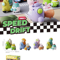HKM-421971 Press and Go 4-Pack Animal Car Toys - Fun Friction Motorcycle & Animal Vehicles for Kids