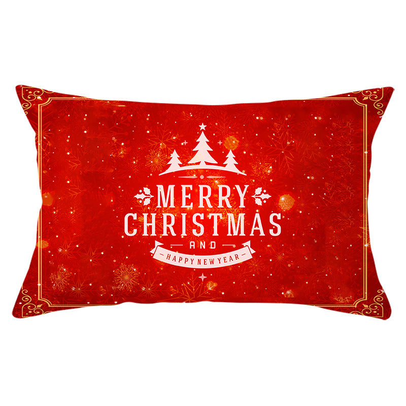 HKM-422163 Peach Skin Velvet Pillowcase, Digital Print, 30cm x 50cm, Single-Sided Design