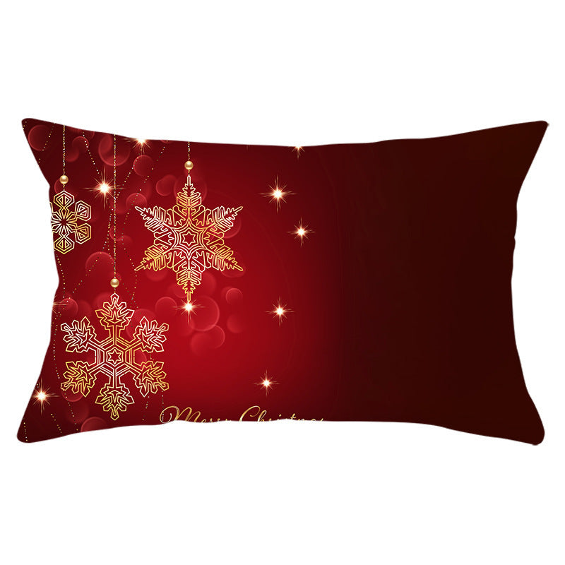HKM-422163 Peach Skin Velvet Pillowcase, Digital Print, 30cm x 50cm, Single-Sided Design
