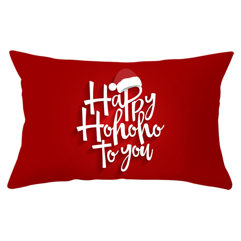 HKM-422163 Peach Skin Velvet Pillowcase, Digital Print, 30cm x 50cm, Single-Sided Design