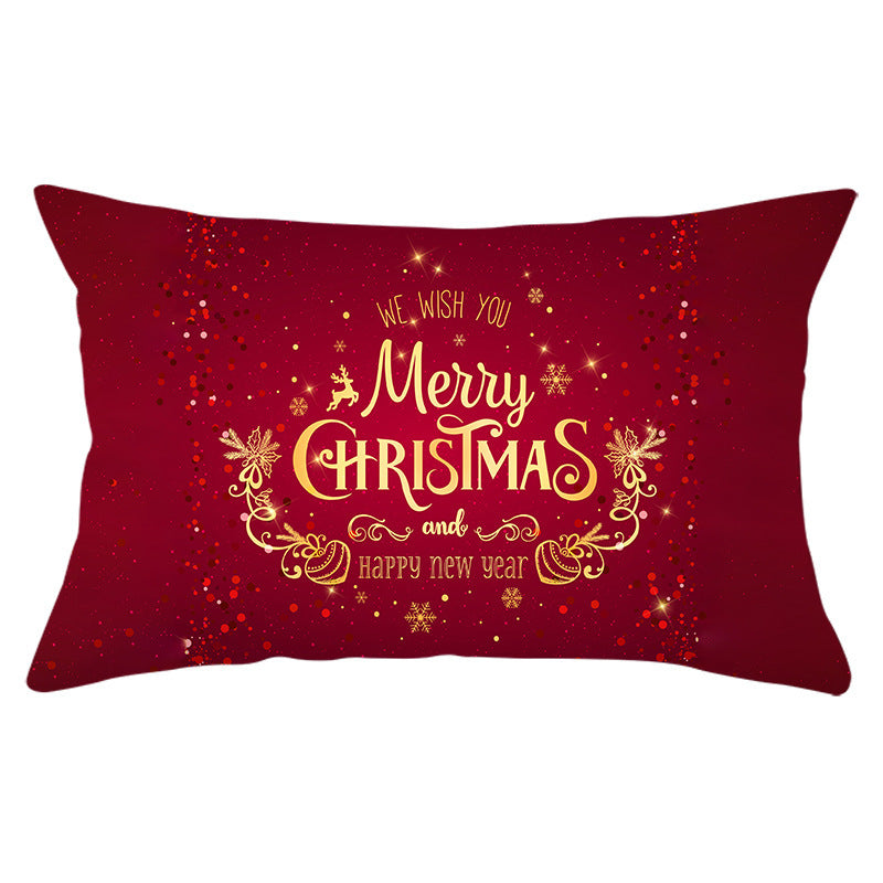 HKM-422163 Peach Skin Velvet Pillowcase, Digital Print, 30cm x 50cm, Single-Sided Design