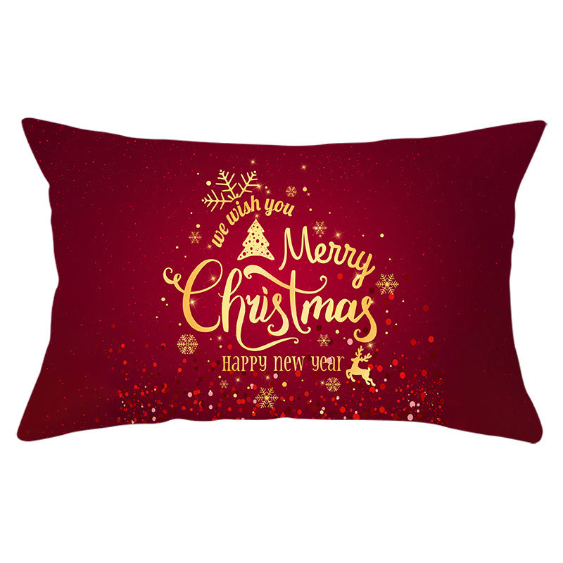 HKM-422163 Peach Skin Velvet Pillowcase, Digital Print, 30cm x 50cm, Single-Sided Design