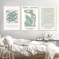 HKM-422483 Abstract Plant Canvas Art - Nordic Style Wall Decoration, Various Sizes Available