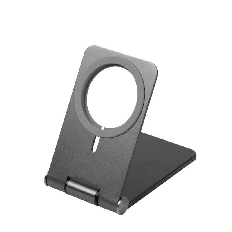HKM-422547 Magnetic Wireless Charger C10 for Apple Devices - Desktop Charging Base in Silver