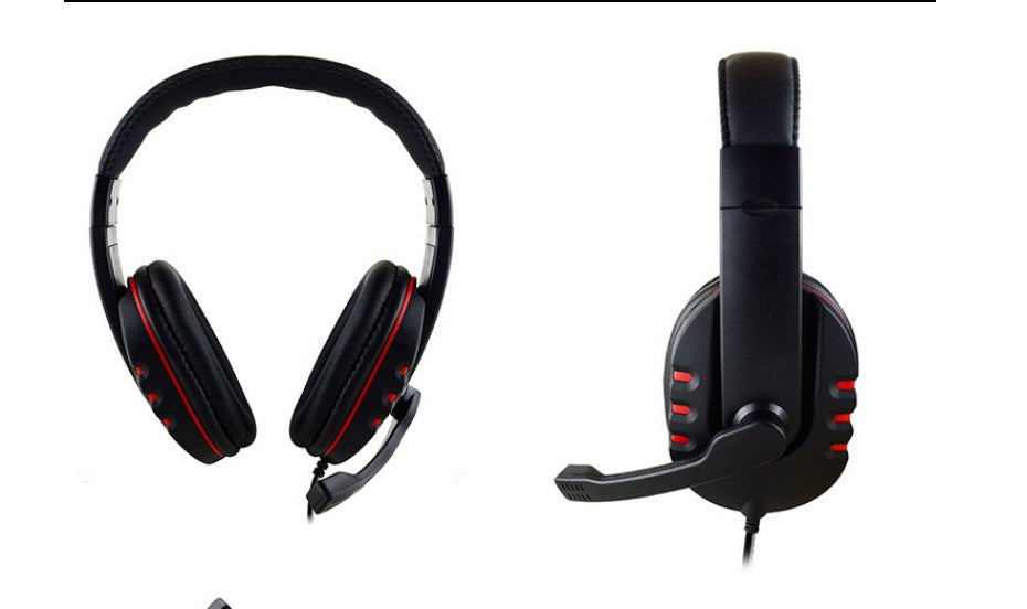 HKM-422547 Over-Ear Gaming Headset with Soft PU Leather, 3.5mm Wired Connection, Compatible with PS/XB1/Switch/PC/Phone