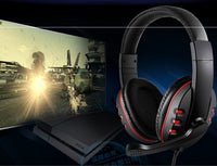 HKM-422547 Over-Ear Gaming Headset with Soft PU Leather, 3.5mm Wired Connection, Compatible with PS/XB1/Switch/PC/Phone