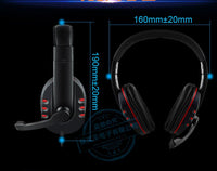 HKM-422547 Over-Ear Gaming Headset with Soft PU Leather, 3.5mm Wired Connection, Compatible with PS/XB1/Switch/PC/Phone