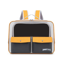HKM-422675 Breathable Foldable Outdoor Cat Backpack with Large Capacity - Medium Soft Nylon Pet Carrier