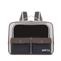 HKM-422675 Breathable Foldable Outdoor Cat Backpack with Large Capacity - Medium Soft Nylon Pet Carrier