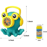 HKM-422739 Automatic Rotating Octopus Bubble Maker Machine for Kids - Fun Soap Bubble Blower Toy