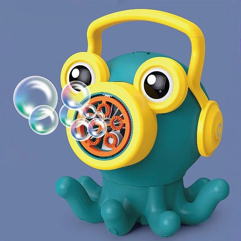 HKM-422739 Automatic Rotating Octopus Bubble Maker Machine for Kids - Fun Soap Bubble Blower Toy