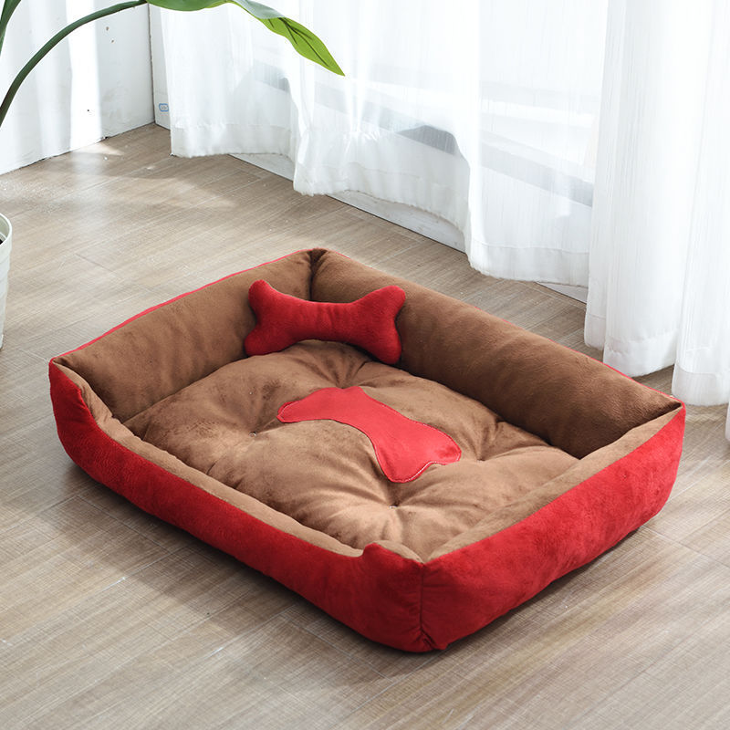 HKM-422867 Kennel Four Seasons Golden Retriever Teddy Kennel Dog Bed Dog Mat Small Dog Medium Dog