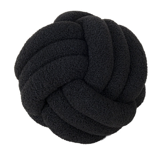 HKM-422867 Nordic Design Round Lamb Wool Cushion for Living Room - 27-30cm Diameter