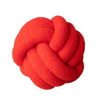 HKM-422867 Nordic Design Round Lamb Wool Cushion for Living Room - 27-30cm Diameter