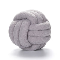 HKM-422867 Nordic Design Round Lamb Wool Cushion for Living Room - 27-30cm Diameter