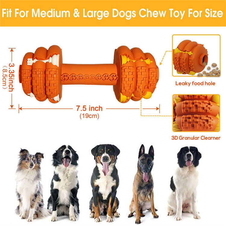 HKM-422931 Durable Dog Chew Toys For Aggressive Chewers Food Grade Tooth Cleaning Pet Toy Interactive Dog Toy For Medium Large Dogs