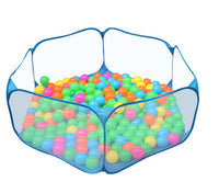 HKM-422995 Foldable Blue Baby Play Tent with Net for Ocean Balls and Crawling Games