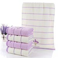 HKM-423059 Soft Pure Cotton Embroidered Face Towel - Quick Absorbency, Ideal for Gym & Travel, 34x74cm