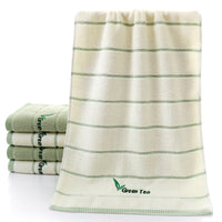 HKM-423059 Soft Pure Cotton Embroidered Face Towel - Quick Absorbency, Ideal for Gym & Travel, 34x74cm