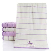 HKM-423059 Soft Pure Cotton Embroidered Face Towel - Quick Absorbency, Ideal for Gym & Travel, 34x74cm