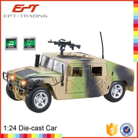 HKM-423123 Diecast 1:24 Alloy Toy Car Model with Light and Sound for Kids