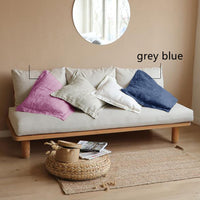 HKM-423443 Linen Wide Side Pillowcase - Simple Skin-Friendly Cotton in Various Sizes