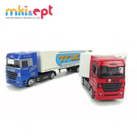 HKM-423443 Mini Diecast Container Truck for Kids - Zinc Alloy, 24x7x3.5 cm, Ages 2-13