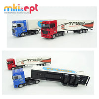 HKM-423443 Mini Diecast Container Truck for Kids - Zinc Alloy, 24x7x3.5 cm, Ages 2-13